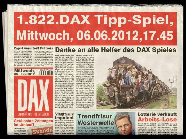 1.821.DAX Tipp-Spiel, Dienstag, 05.06.2012 513221