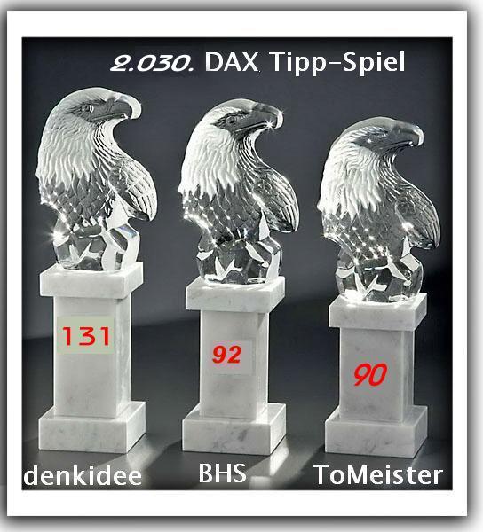 2.031.DAX Tipp-Spiel, Donnerstag, 04.04.2013 593803