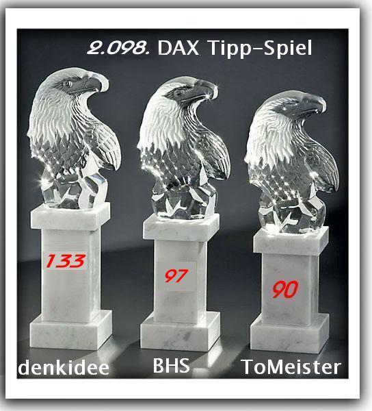 2.099.DAX Tipp-Spiel, Mittwoch, 10.07.2013 623286