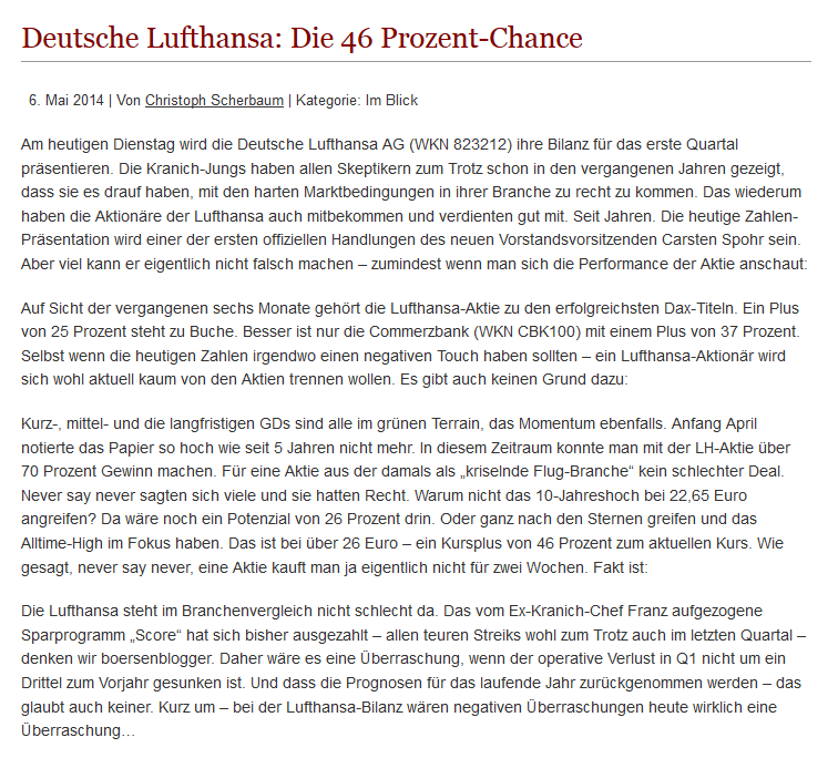 Lufthansa 2012-2015: wohin geht die Reise... 720628