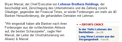 Lehman Brothers Holdings Inc. (LEH) 299538
