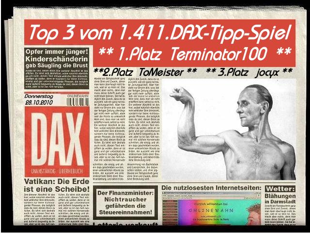 1.412.DAX Tipp-Spiel, Freitag, 29.10.10 354378