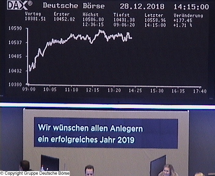 Wie lautet der Jahres-Schlusskurs 2018 (XETRA) ? 1089764