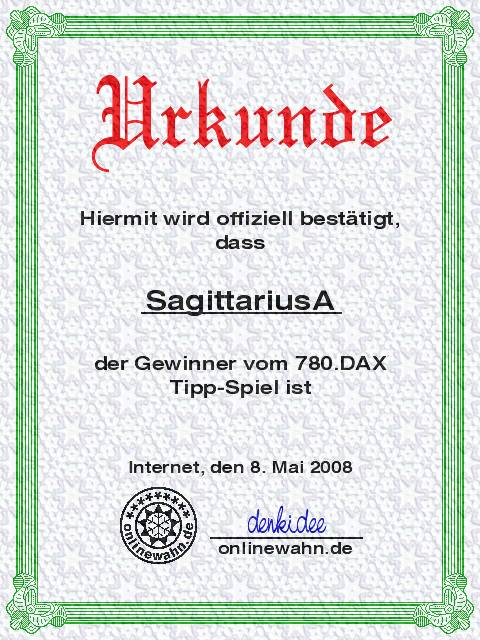 780.DAX Tipp-Spiel, Donnerstag, 08.05.08 162888
