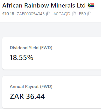 ZAE000054045 - African Rainbow Minerals 1383507
