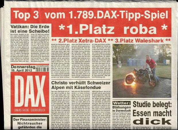 1.790.DAX Tipp-Spiel, Freitag, 20.04.2012 502505
