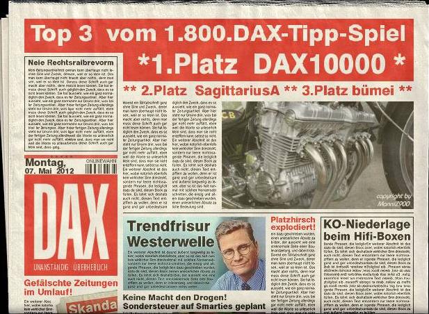1.801.DAX Tipp-Spiel, Dienstag, 08.05.2012 506909