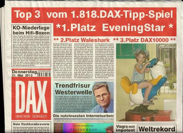1.819.DAX Tipp-Spiel, Freitag, 01.06.2012 512199