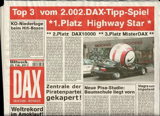2.003.DAX Tipp-Spiel, Donnerstag, 21.02.2013 580661