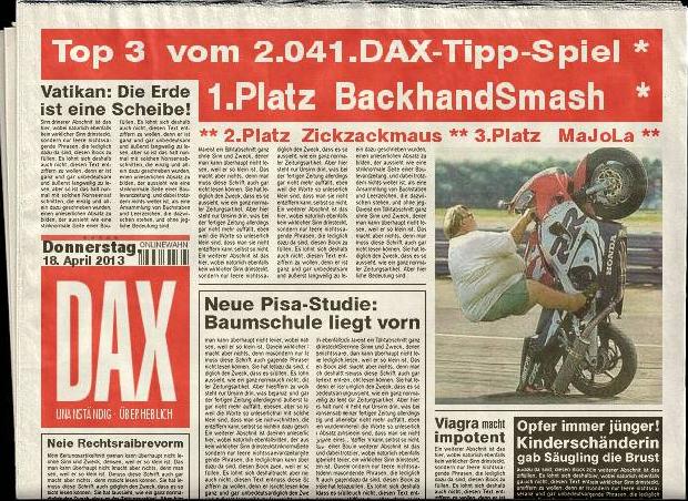 2.042.DAX Tipp-Spiel, Freitag, 19.04.2013 599536