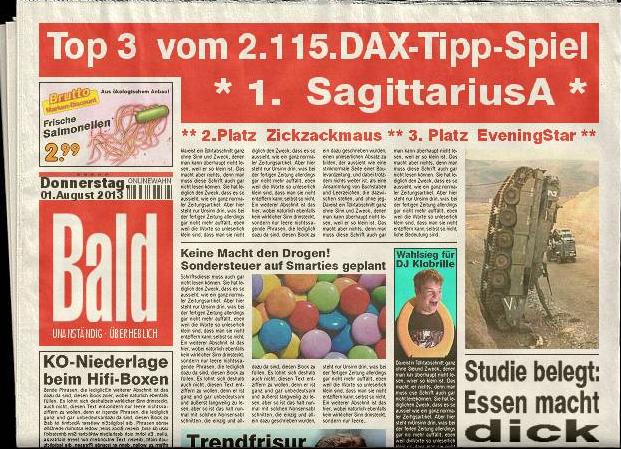 2.116.DAX Tipp-Spiel, Freitag, 02.08.2013 629841