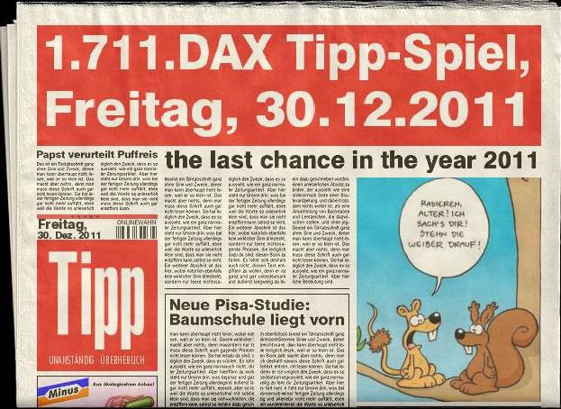 1.711.DAX Tipp-Spiel, Freitag, 30.12.2011 471653