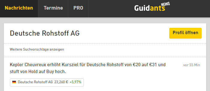 Deutsche Rohstoff AG vor Neubewertung? 1035676