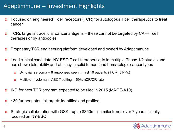 ADAP: Adaptimmune - Transforming T-Cell therapy 824095