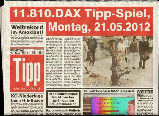 1.810.DAX Tipp-Spiel, Montag, 21.05.2012 508435