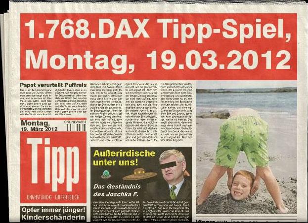 1.768.DAX Tipp-Spiel, Montag, 19.03.2012 493455