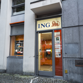 Eine Filiale der ING in Belgien.
