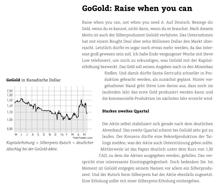 GoGold Resources 918404
