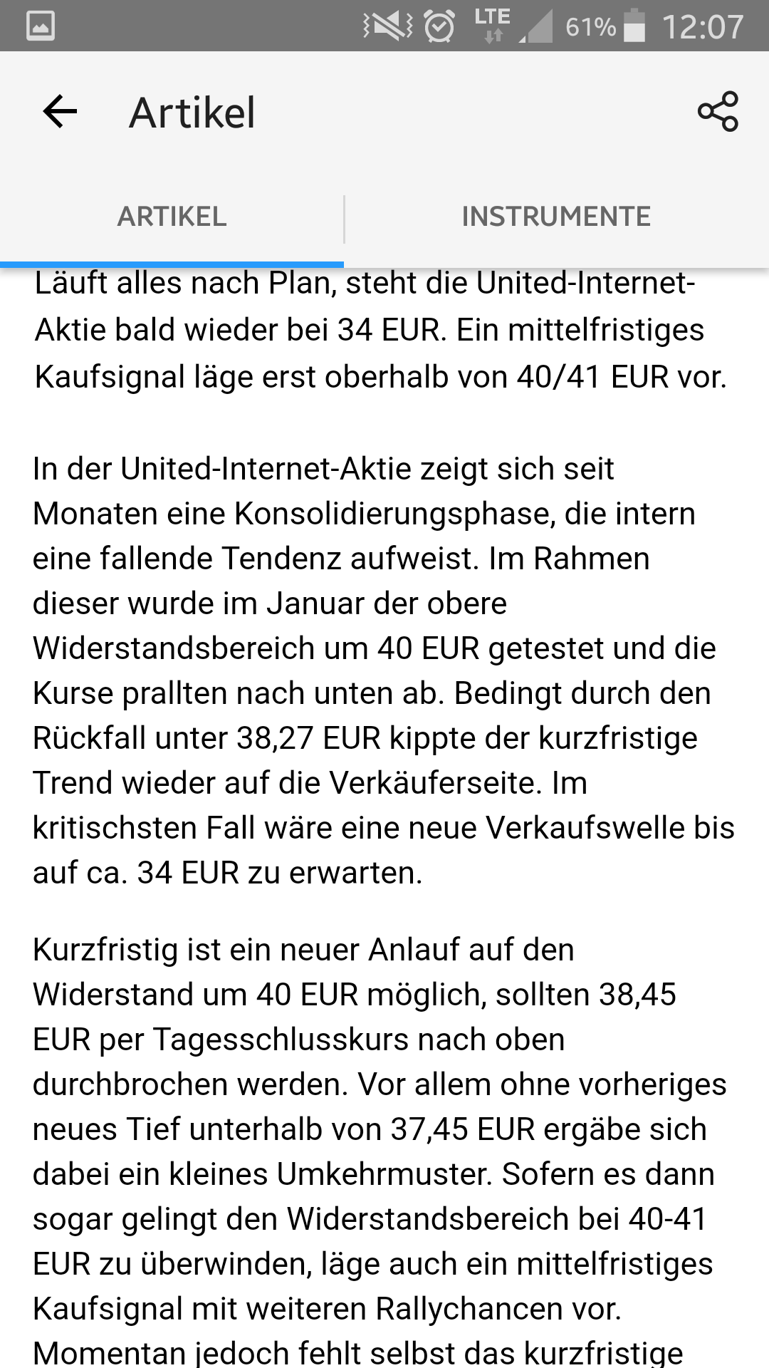 UNITED INTERNET...Allzeithoch in Reichweite 972323