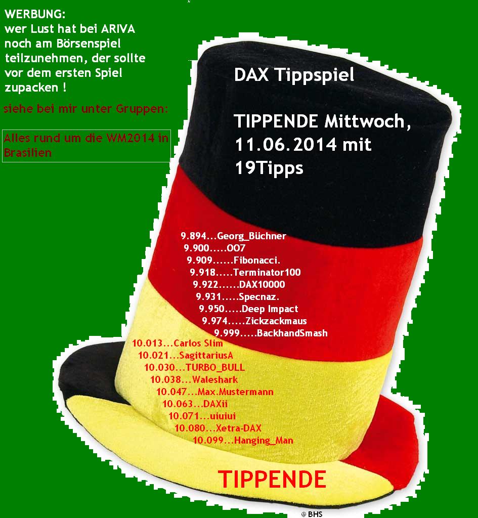 2.332.DAX Tipp-Spiel, Donnerstag, 12.06.14,17.45 H 731435