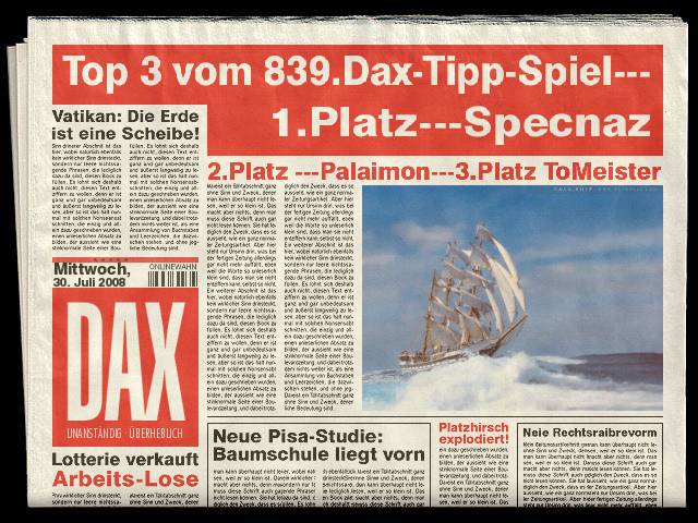 840.DAX Tipp-Spiel, Donnerstag, 30.07.08, 17.45Uhr 177461
