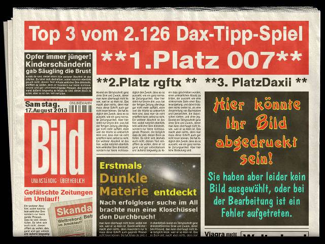 2.127.DAX Tipp-Spiel, Montag, 19.08.2013 635156