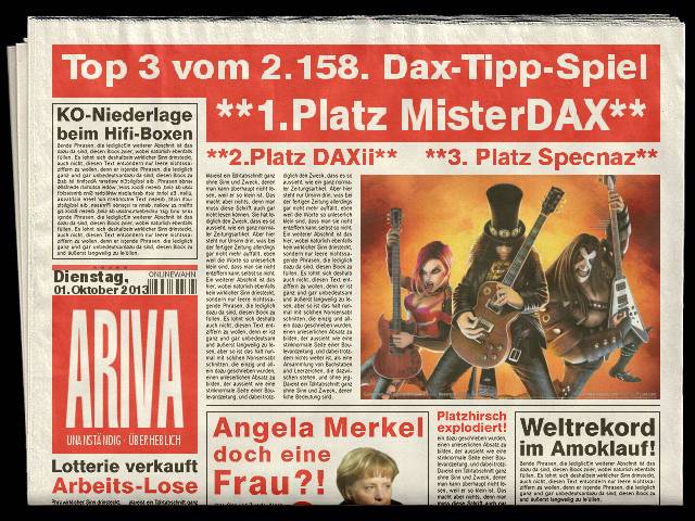 2.159.DAX Tipp-Spiel, Mittwoch, 02.10.2013 649903