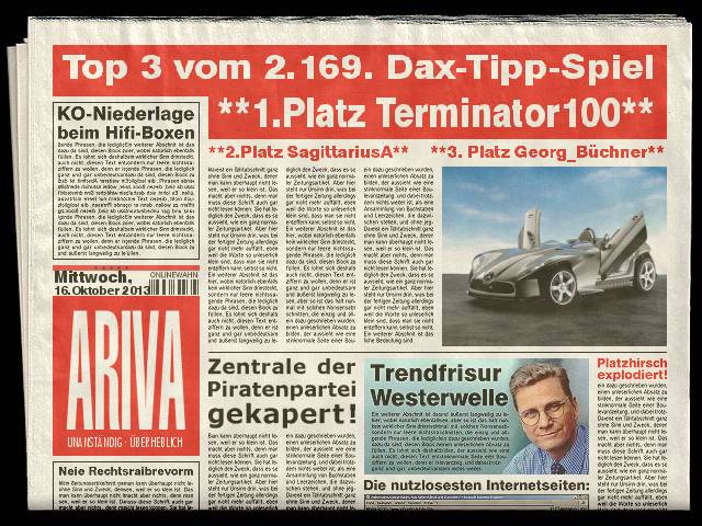 2.170.DAX Tipp-Spiel, Donnerstag, 17.10.2013 654509
