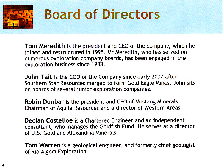 VG Gold Corp Faktenübersicht 12/05/2008 165266