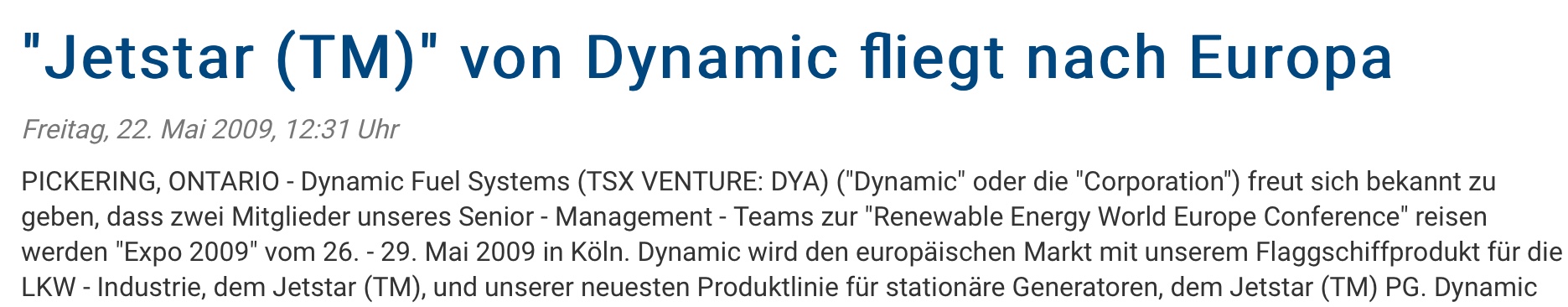 Dynacert - Kein Handel seit dem 02.10.2019 1157310