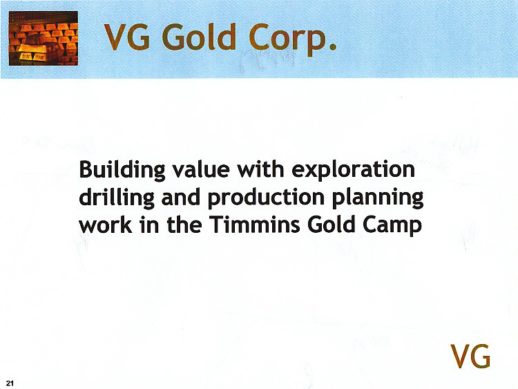 VG Gold Corp Faktenübersicht 12/05/2008 165286