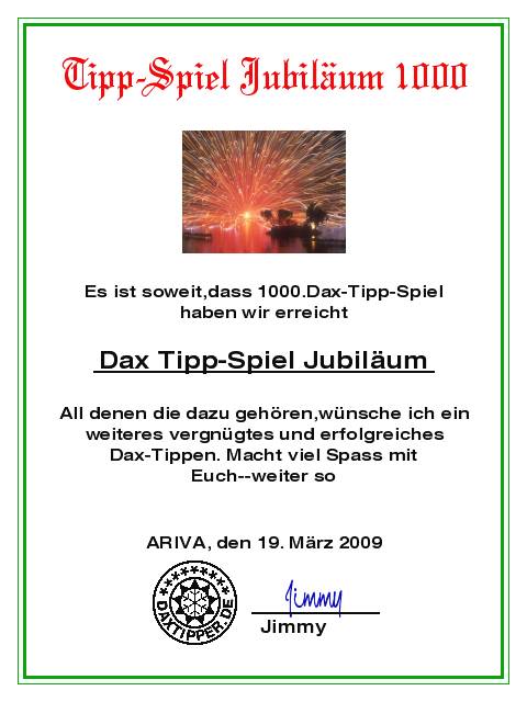 Dax Tipp-Spiel--Jubiläum **1000** 222980