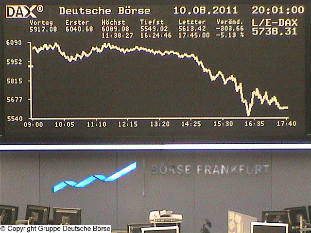 1.613.DAX Tipp-Spiel, Freitag, 12.08.2011 429212
