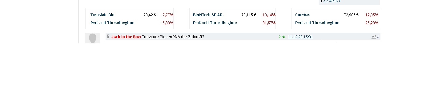 Translate Bio - mRNA der Zukunft? 1222680