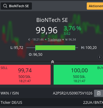 Biotech-Star BioNTech aus Mainz 1245551