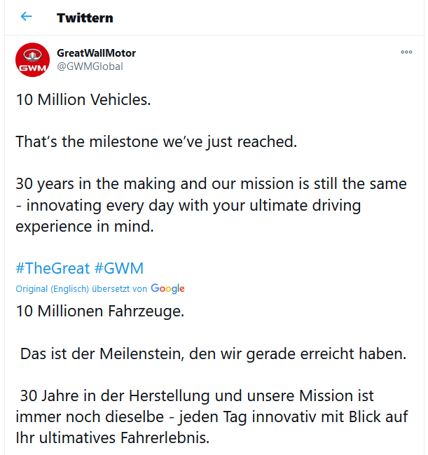 Great Wall Motor 1228408