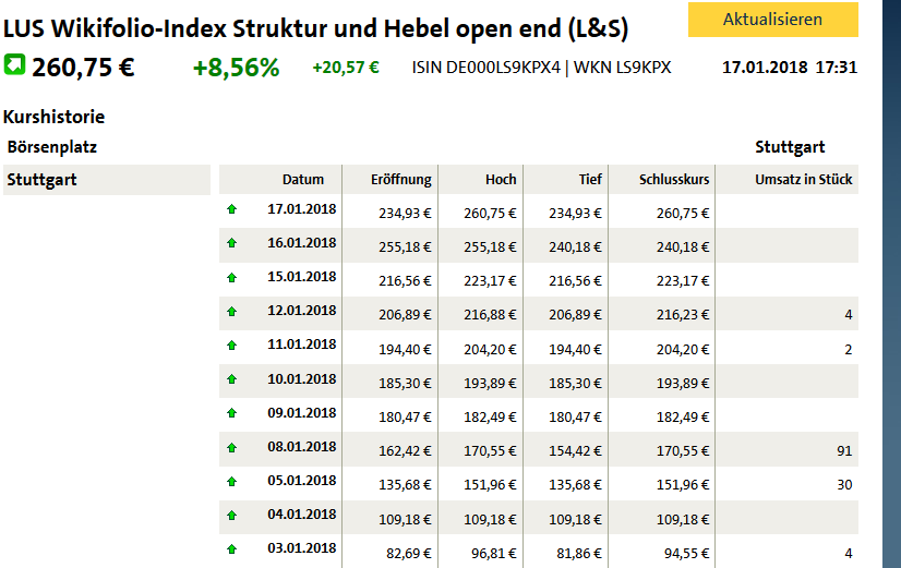 Wikifolio Struktur und Hebel 1035654