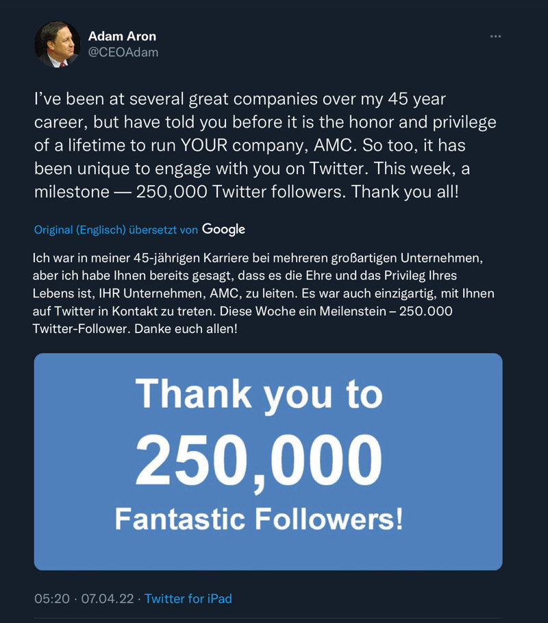 AMC Entertainment Holdings 2.0 - Todamoon?!? 1308594