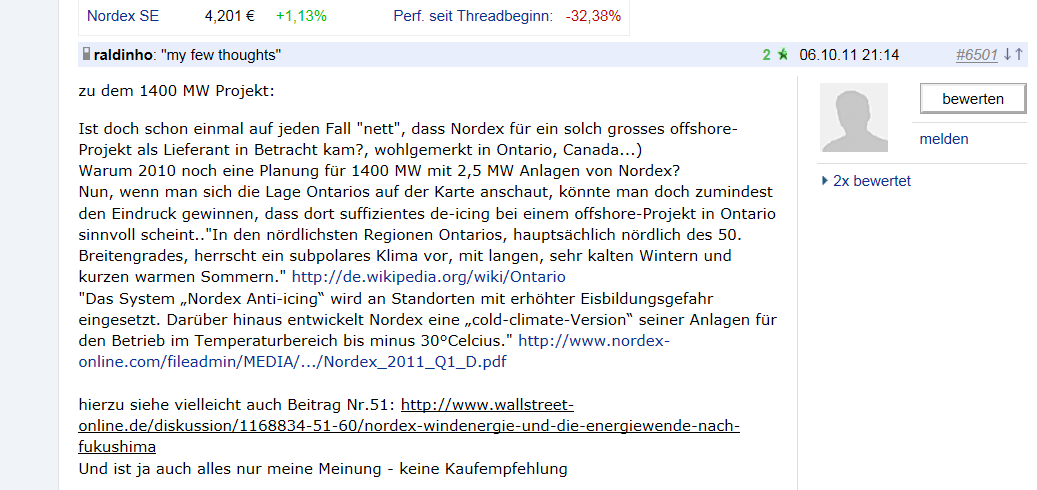 Norde Pro und Kontra 511912
