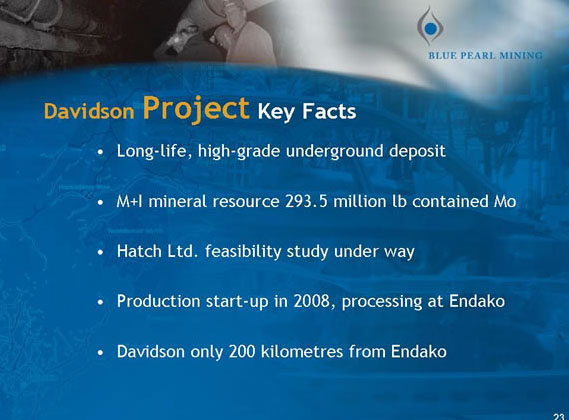 Thompson Creek Metals Faktenübersicht 81486