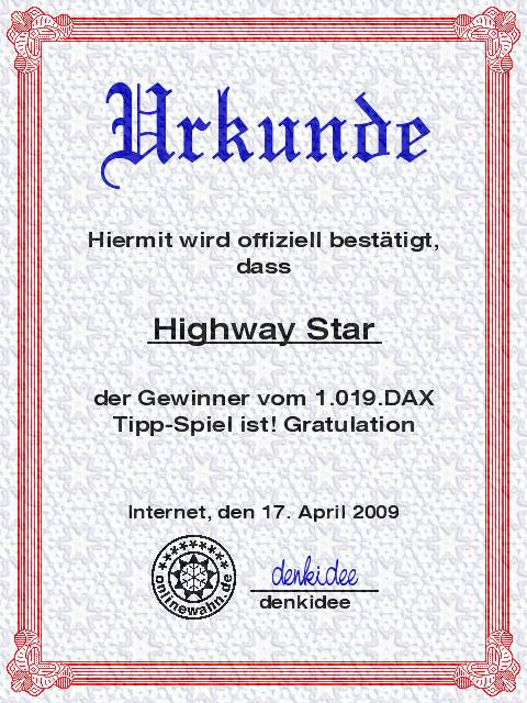 1020.DAX-Tipp-Spiel, Montag 20.04.09 227922