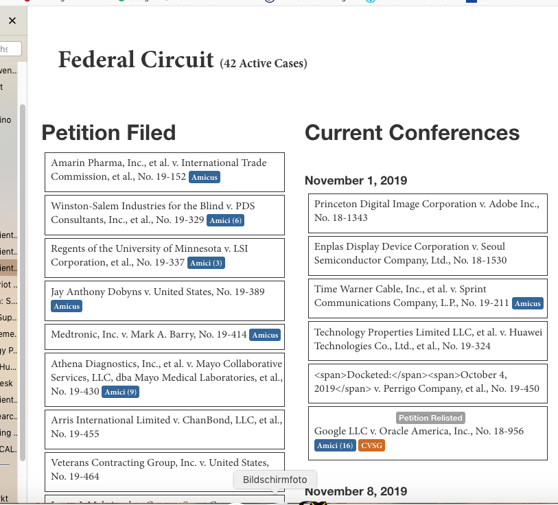 Patriot Scientific - Petition vor Supreme Court 1142215