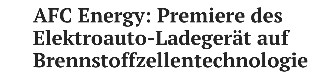 AFC Energy Aktie mit viel Potential 1116858