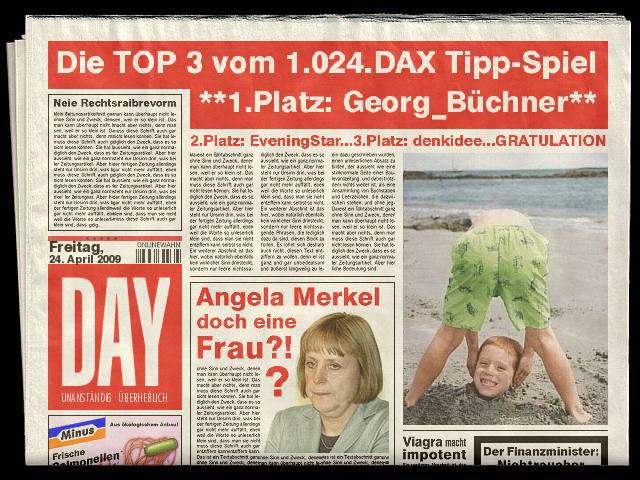1026.DAX-Tipp-Spiel, Dienstag 28.04.09 229505