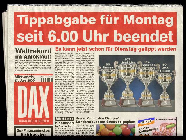 1.085.DAX Tipp-Spiel, Dienstag, 21.07.09 246827