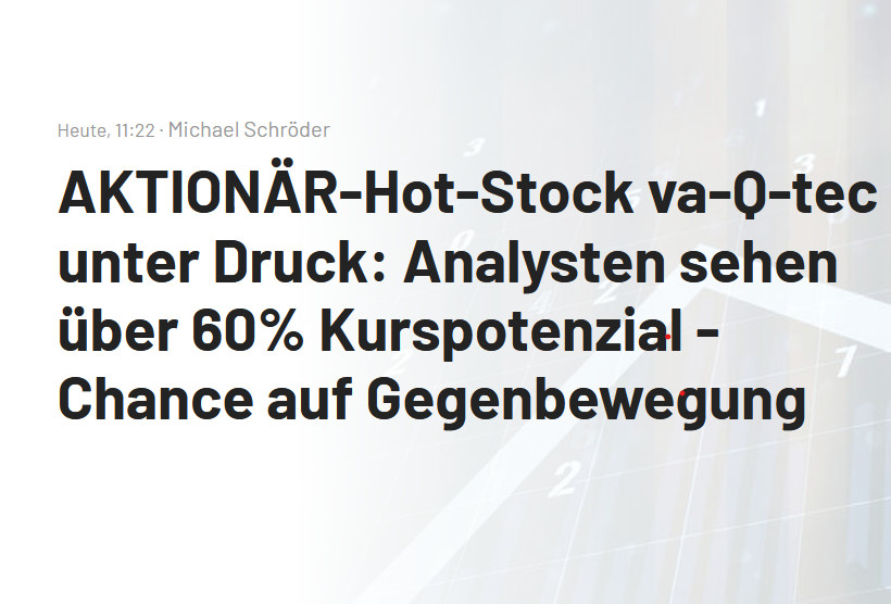 va-Q-tec Aktie (WKN: 663668) 1289686