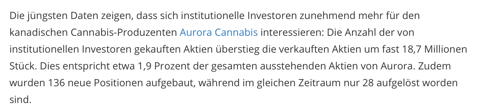 Aurora Cannabis - Kanada & die Legalisierung 1118916