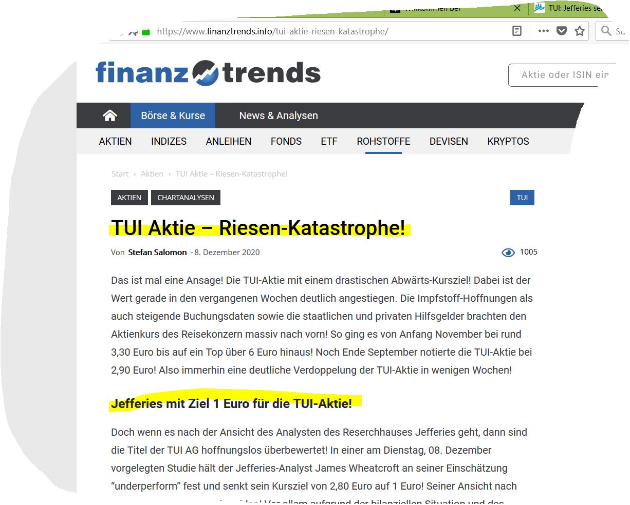 TUI 2007: Erholung oder Zerschlagung? 1218858