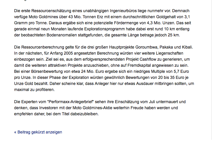 Amani Gold (ehemals Burey Gold) 991116