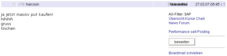 habe soeben kurzfristigen put ! 89951